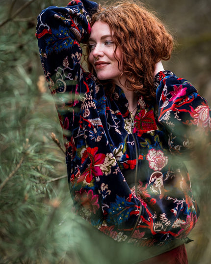 Velvet Rebel Jacket Maroon Red