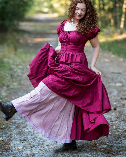 Vaiana Zomerjurk - Korte mouw Burgundy