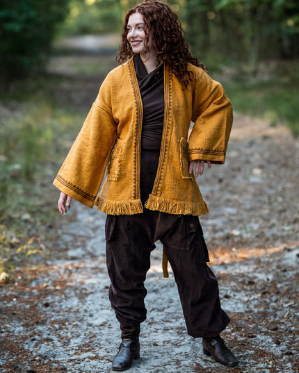 Harem broek Ribcord donker Bruin