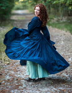 Vaiana Long Dress Navy 