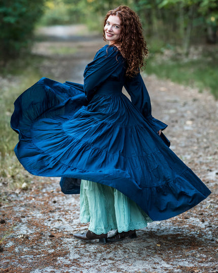 Vaiana Long Dress Navy 