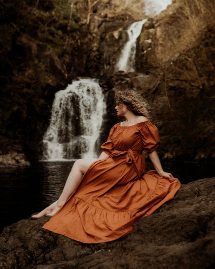 Luna Dress Warm Oranje
