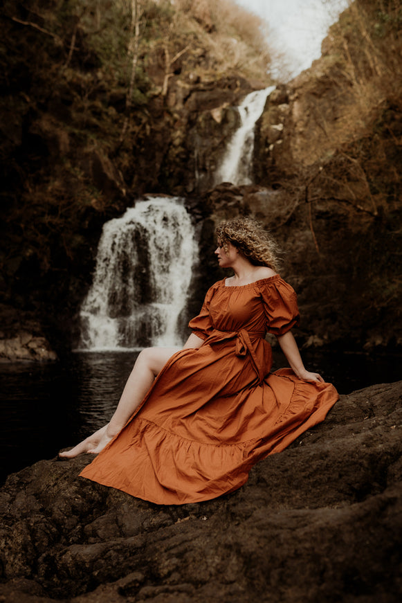Luna Dress Warm Orange