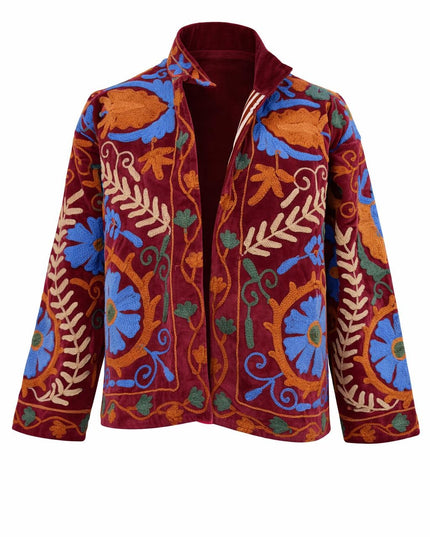 Samt Suzani Jacke Rosa