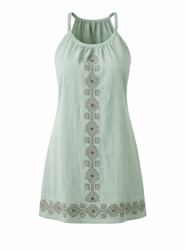 Earth Song lange zomertop Jadegroen