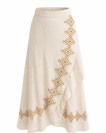 Mystic Mesa Wrap Skirt Off White