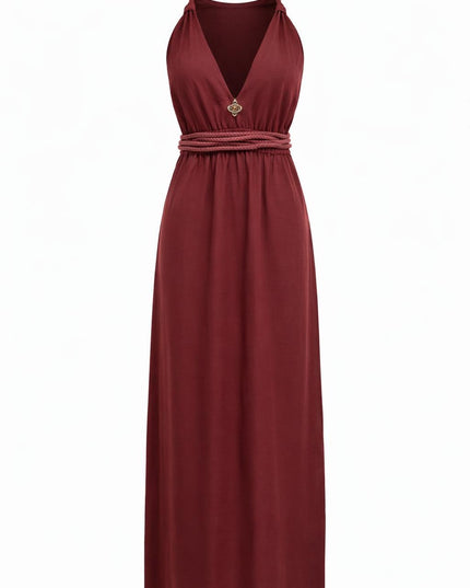 Inanna Festival jurk Donkerrood