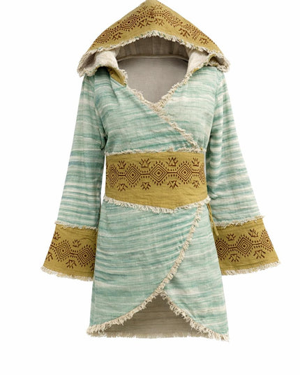 Bohemian Khadi Hooded Jacket