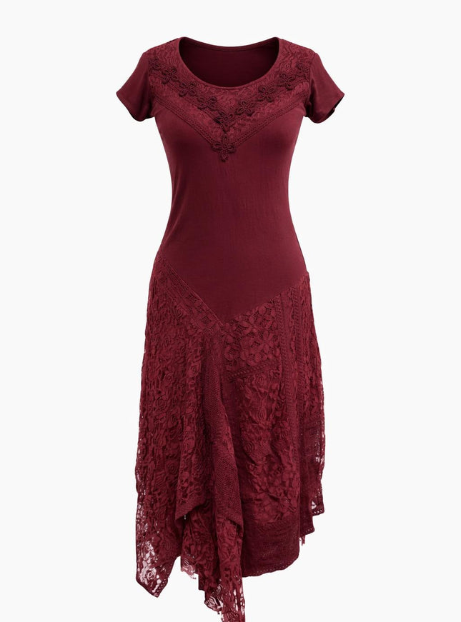 Ysolde jurk Marroon rood