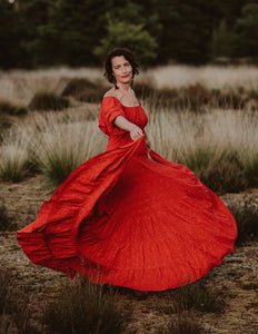 Dream Dress Rood Broderie