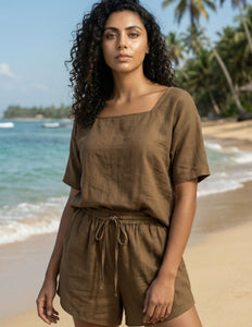 Savanna T-Shirt Hellbraun