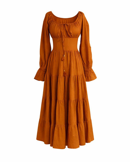 Vaiana Langes Kleid Warmes Orange 