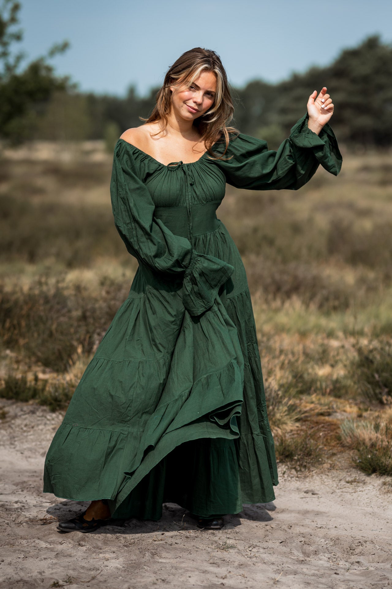 Vaiana Lange Jurk Groen - Main Image