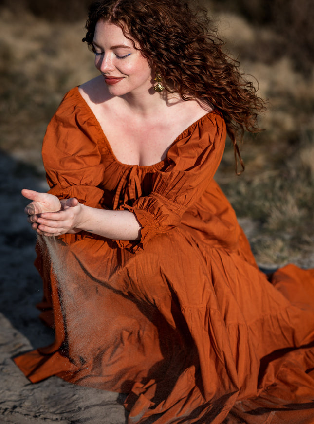 Vaiana Zomerjurk Warm oranje