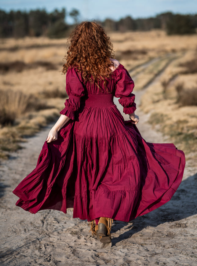Vaiana Zomerjurk Burgundy