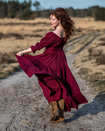 Vaiana Zomerjurk Burgundy