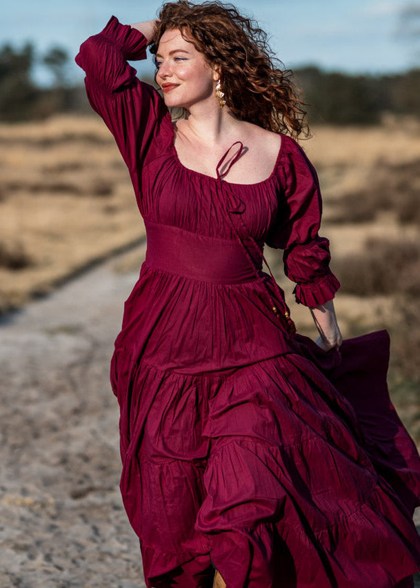 Vaiana Zomerjurk Burgundy