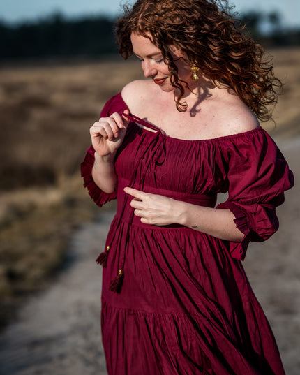 Vaiana Zomerjurk Burgundy