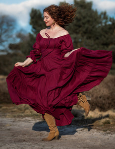 Grace Dress Burgundy