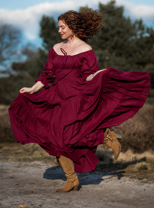 Grace Dress Burgundy