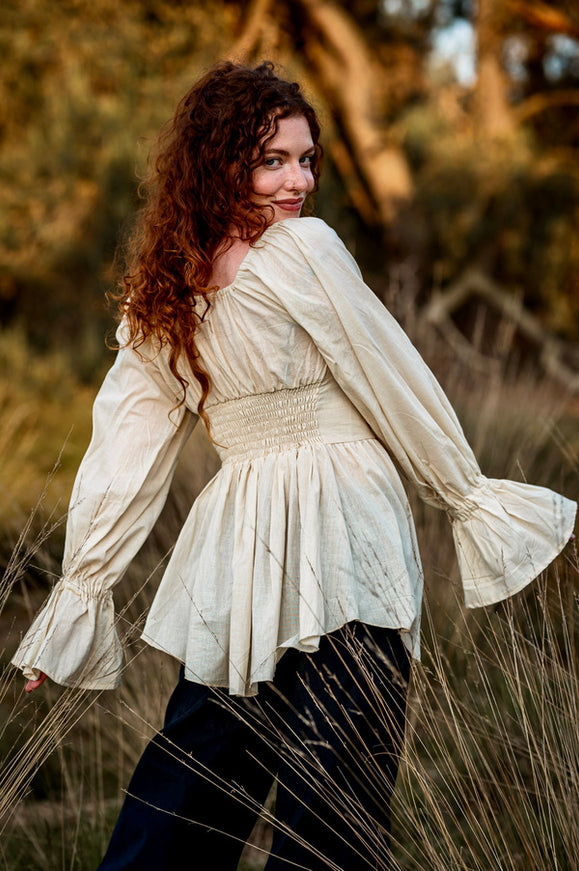 Vaiana Boho Blouse Ecru