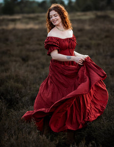 Vaiana Zomerjurk Warm Rood