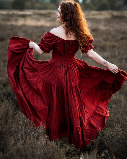 Vaiana Zomerjurk Warm Rood
