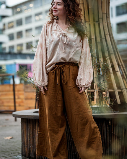 Kira Blouse Licht Khadi katoen