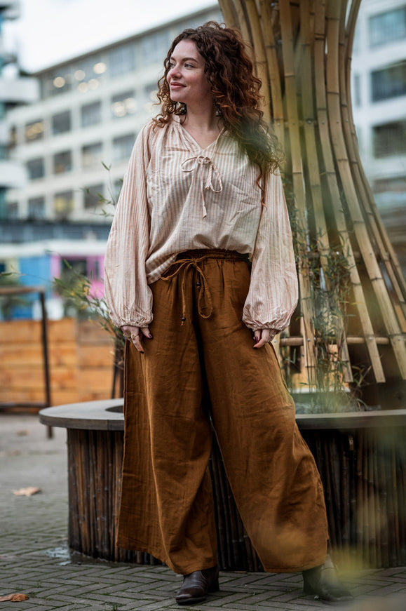 Kira Blouse Licht Khadi katoen