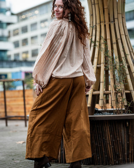 Kira Blouse Licht Khadi katoen