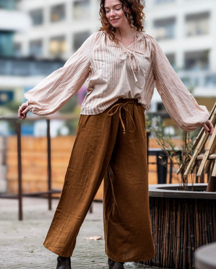 Kira Blouse Licht Khadi katoen