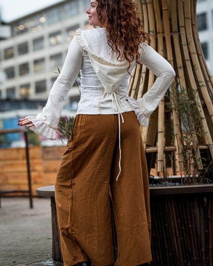Elven Hoodie Top Gebroken Wit