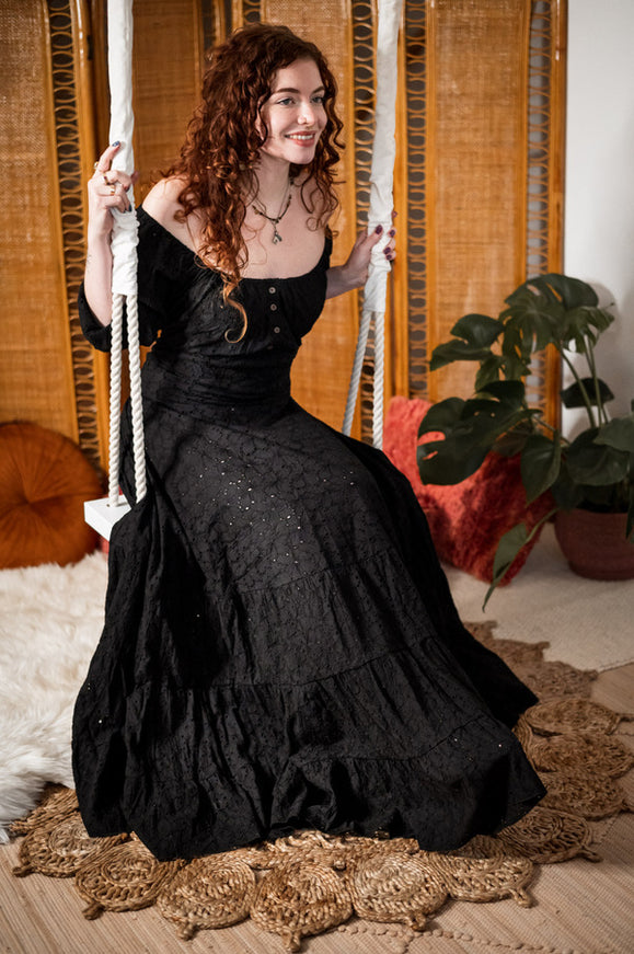 Dream Dress Zwart Broderie