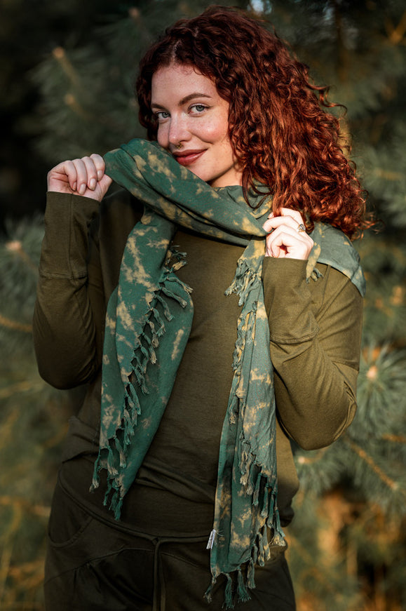 Tie Dye Sjaal Groen