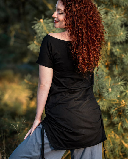Shirt met korte mouw zwart