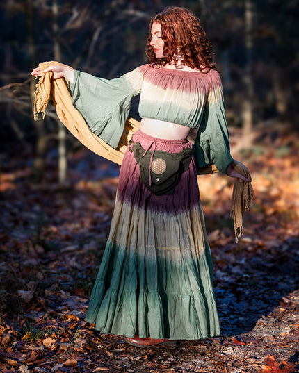 Mandala Belt Groen(extra lange riem)