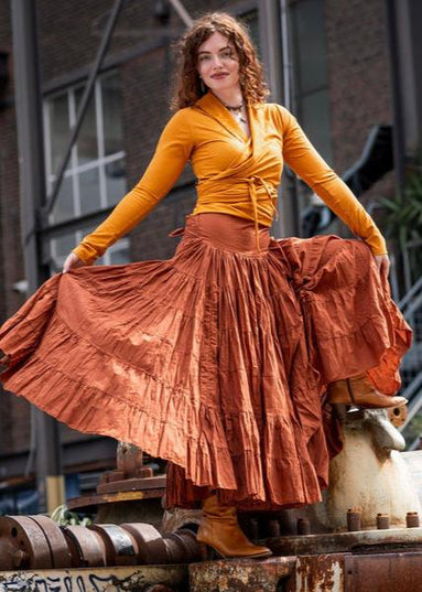 Iris Top Oranje/ Oker