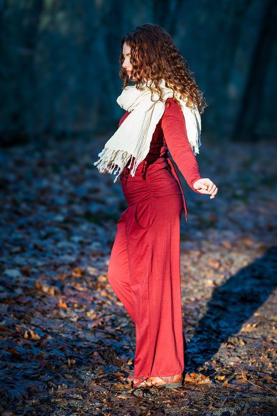 Katoenen Sjaal Roomwit