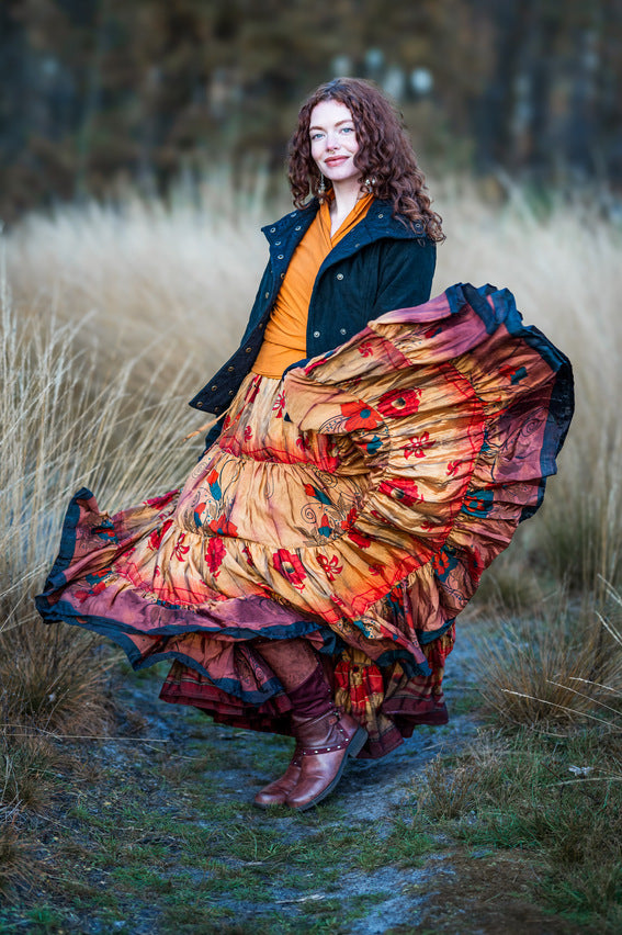 Tie Dye Zijden Rok 1