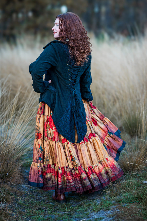 Tie Dye Zijden Rok 1