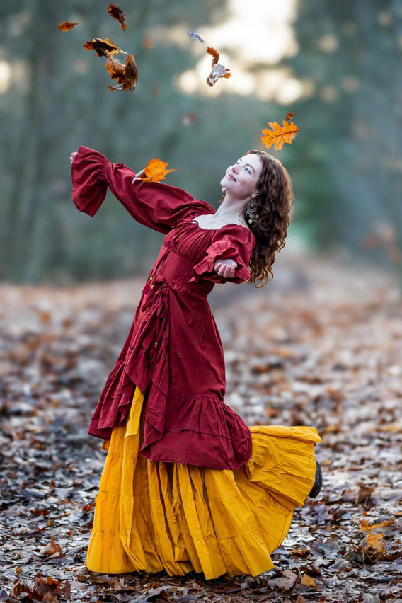 Real Gypsy Rok Zonnebloemgeel