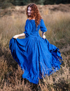 Dream Dress Blauw Broderie