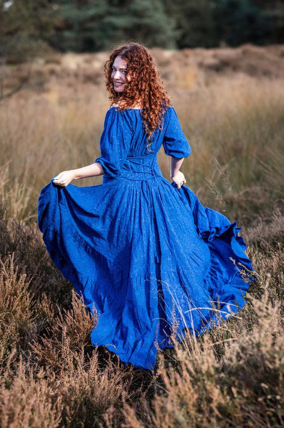 Dream Dress Blauw Broderie