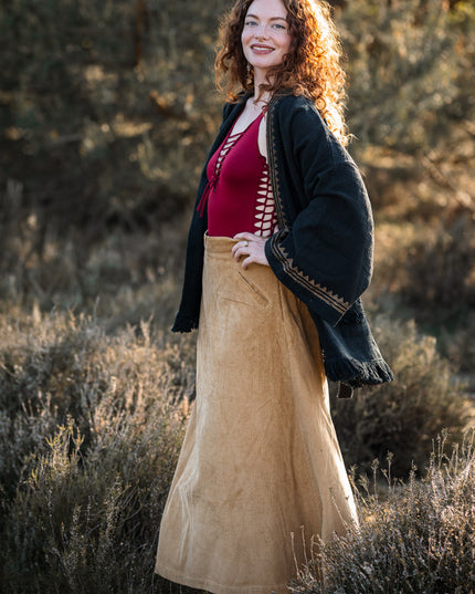 Kimono / Vest Aztec print zwart