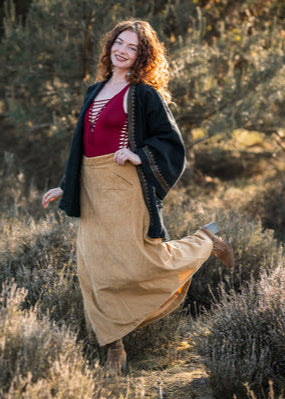 Kimono / Vest Aztec print zwart