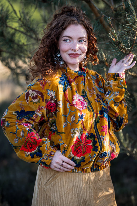 Velvet Rebel Jas Oker Geel