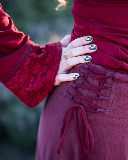 Devi Boho top Marroon Rood