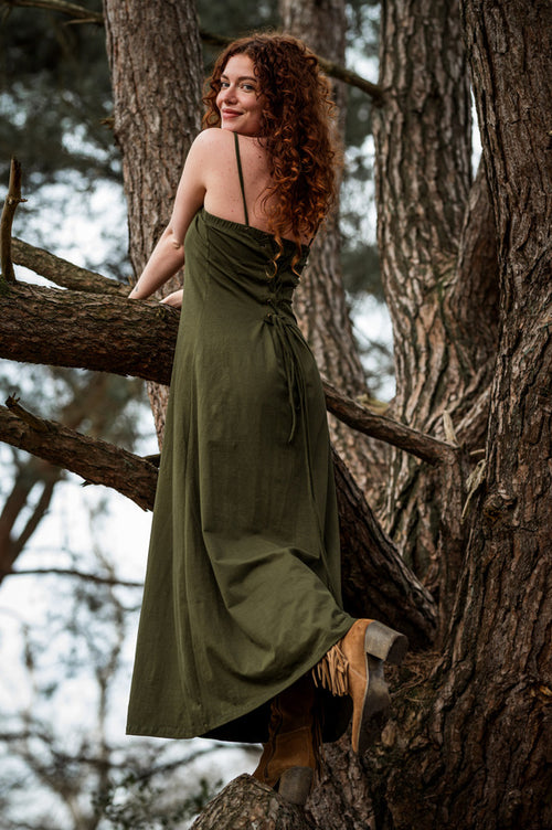 Vivien Strapless Dress Groen
