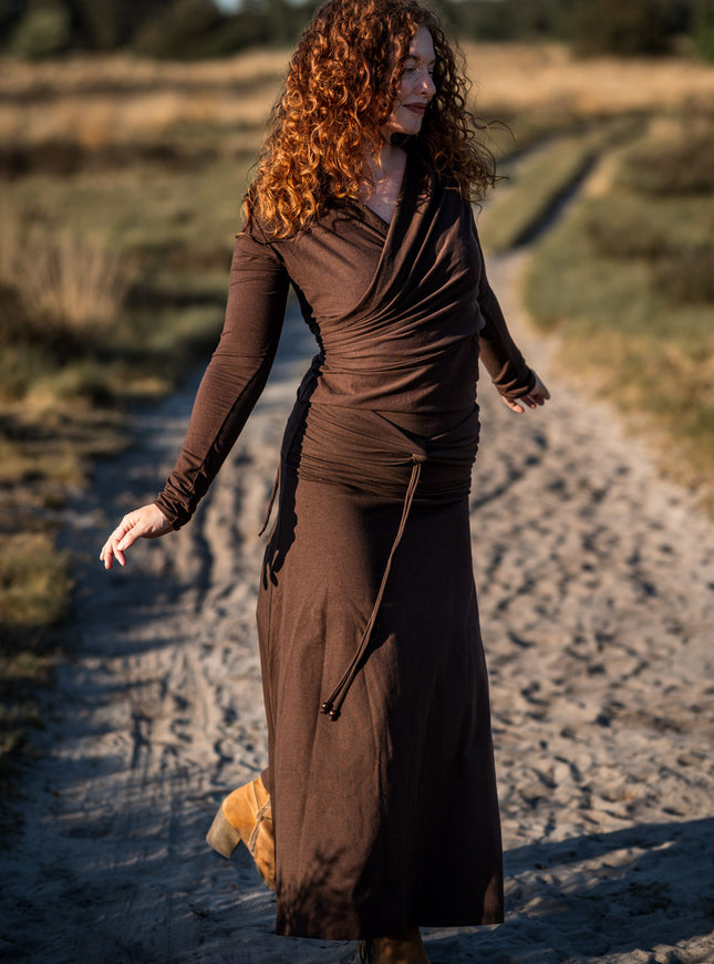 Luna Rok Donkerbruin