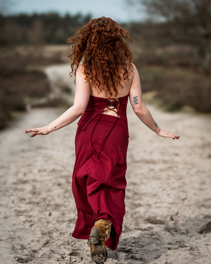 Luna Rok Marroonrood